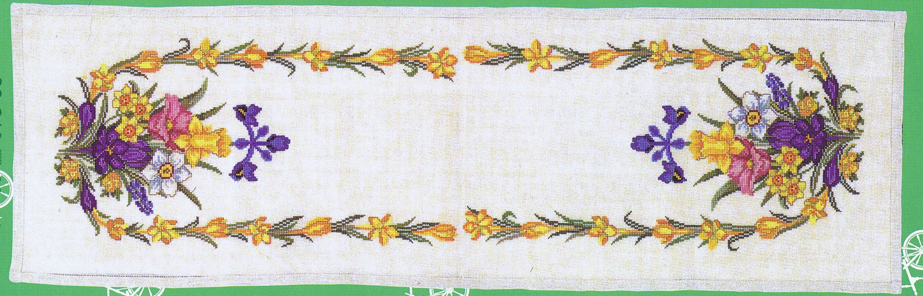 Spring Flower Table Runner