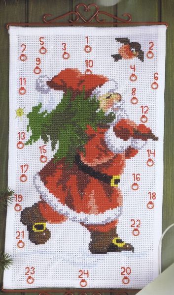 Santa and Christmas Tree Advent Calendar