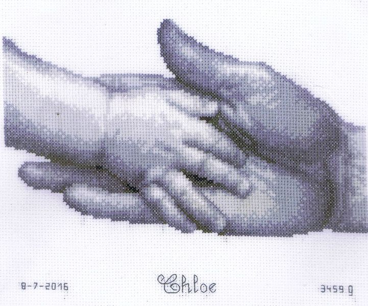 Vervaco Hands Counted Cross-Stitch Kit 