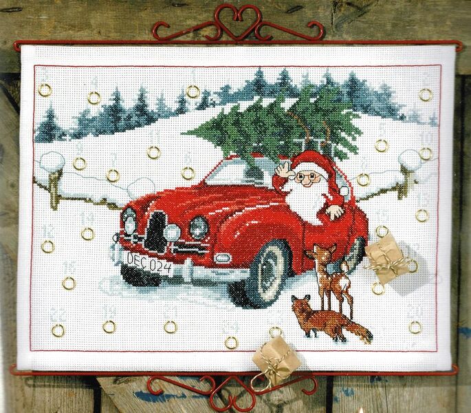 Santa in Car Advent Calendar