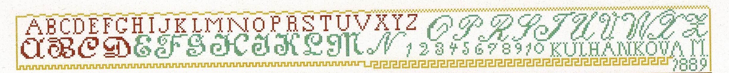 1889 Alphabets