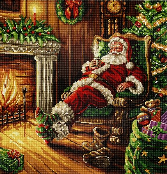 Santa's Rest by the Chimney