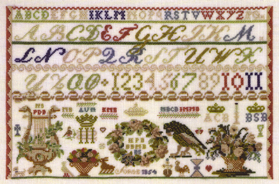Sampler Soro Denmark 1854