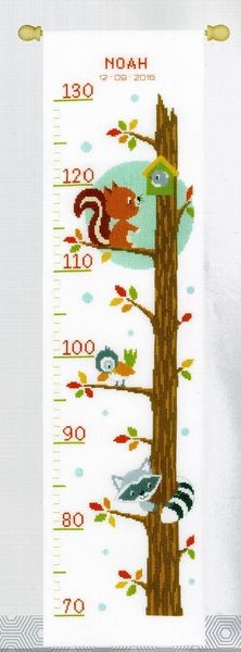Woodland Animals Height Chart