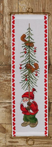 Elf with Tree Wall Hanging