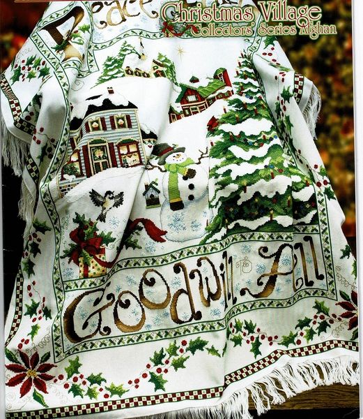 Christmas Village Afghan