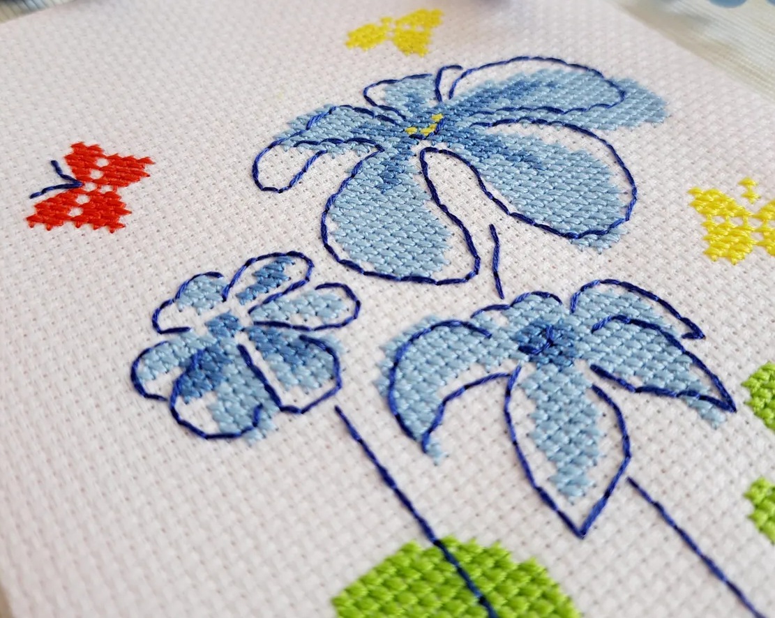 Blue Flowers (view 2)