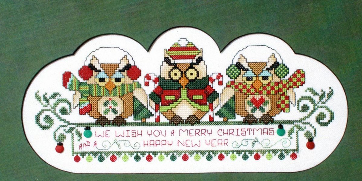 Merry Christmas Owls