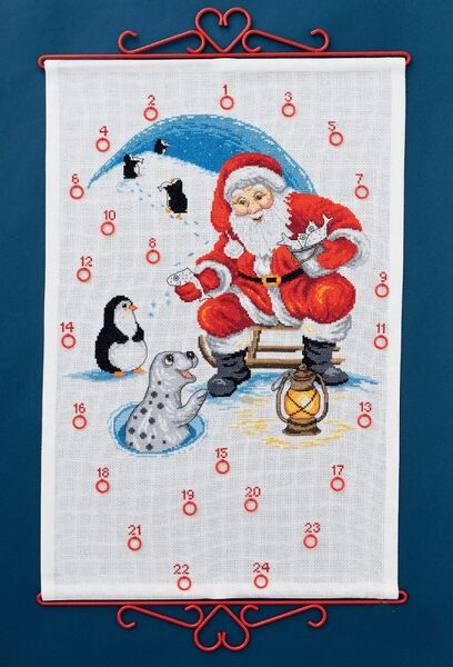 Santa Claus and Penguins Advent Calendar