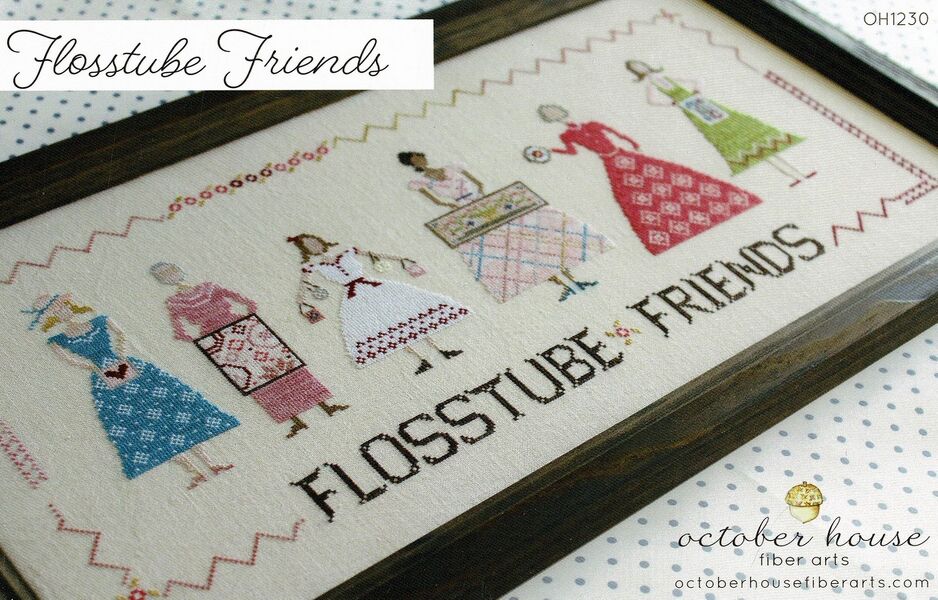 Flosstube Friends - cross stitch pattern by October House