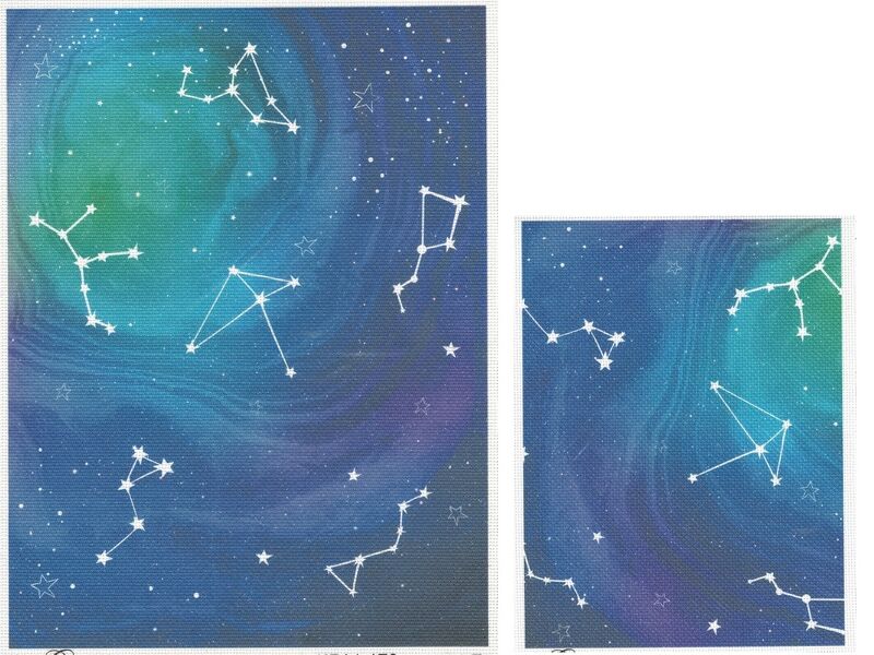 14 count printed Aida Constellations