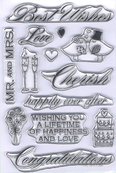 Best Wishes PolyClear Stamp Set