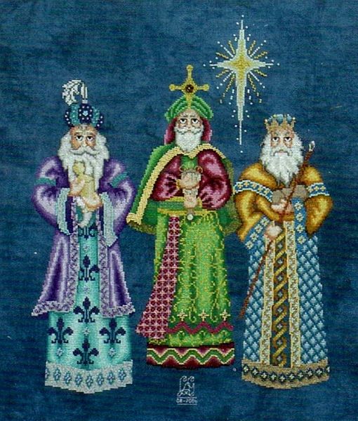 Leisure Arts Wise Men Heirloom Nativity Cross Stitch pattern book