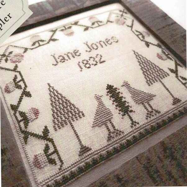 Jane Jones 1832 Miniature Sampler