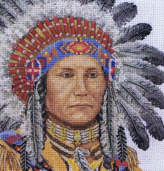 Native American Indian - cross stitch kit by maia