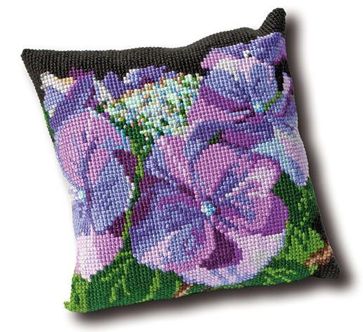 Hydrangea Cushion Front