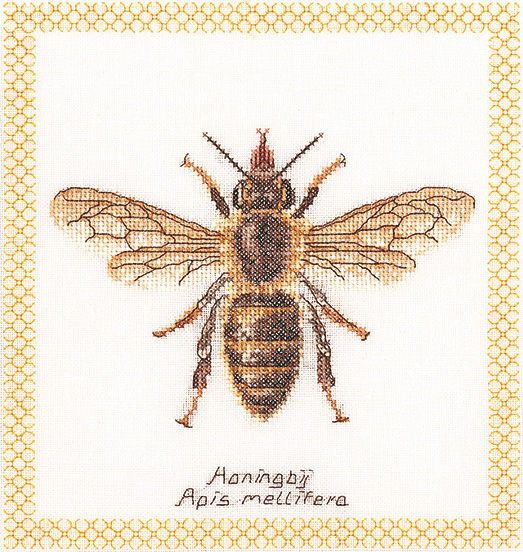 Thea Gouverneur On Honey Bee-Kit per Punto Croce contato Aida a 18 Punti.