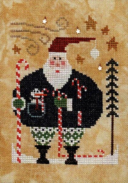 Wee Santa 2020 - cross stitch pattern by Heart in Hand