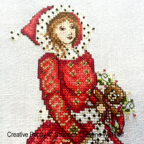 Victorian Christmas Lady (view 2)