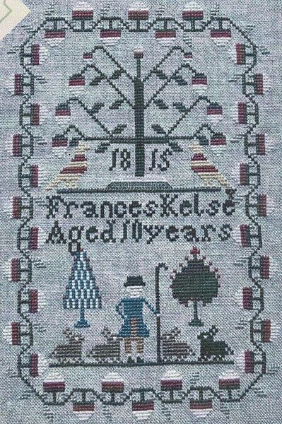 Little Bunny Shepherd Miniature Sampler 1815