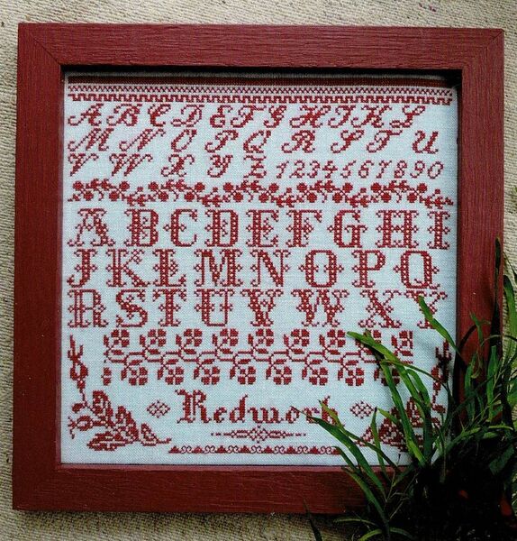 Redwork Sampler