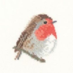 Textile Heritage Robins Bookmark Cross Stitch Kit