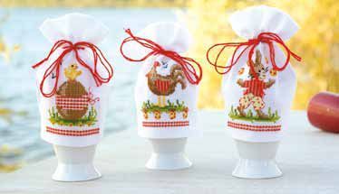 Set of Three Easter Egg Cosies