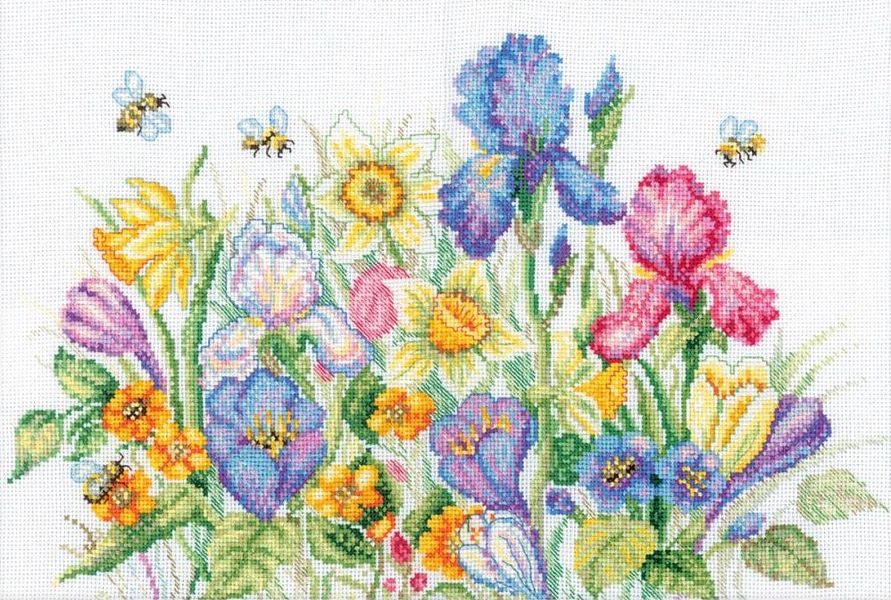 RTO Counted Cross Stitch Kit Butterfly on a dainty flower 