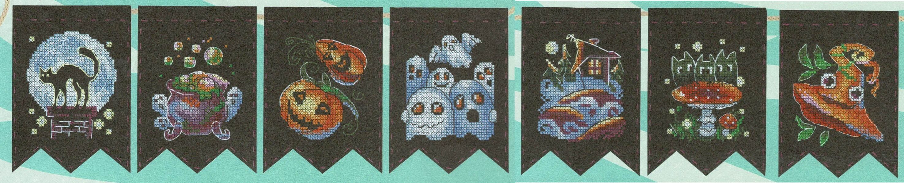 Witchcraft Stories Cross Stitch Garland