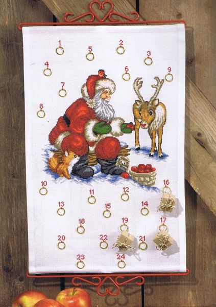 Santa Claus and Reindeer Advent Calendar