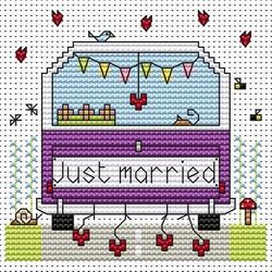 Just Married Campervan Card