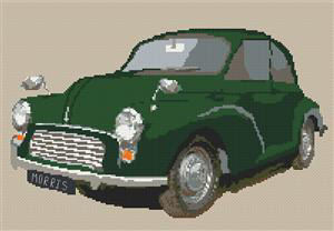 Green Morris Minor