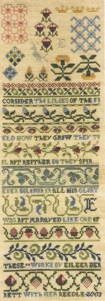 Flowers of the Field Sampler - cross stitch pattern by The ...