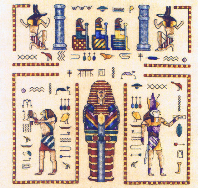 Egyptian Tomb Cross Stitch Pattern By Mike Vickery