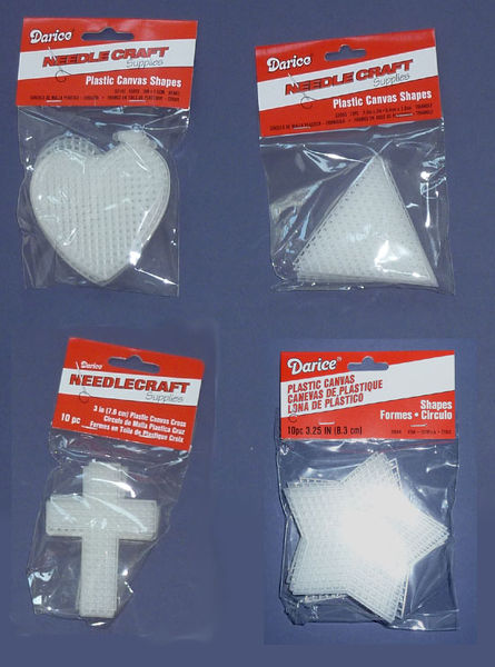 Darice 10 Plastic Canvas Shapes 3" Heart Shapes 