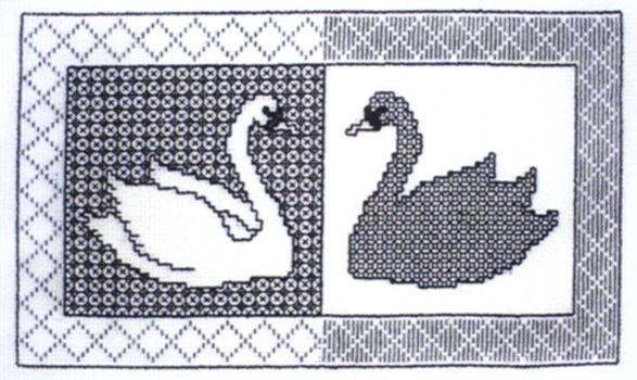 Blackwork Swans
