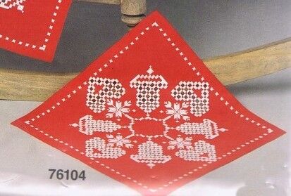 Hardanger Table Mats with Bells