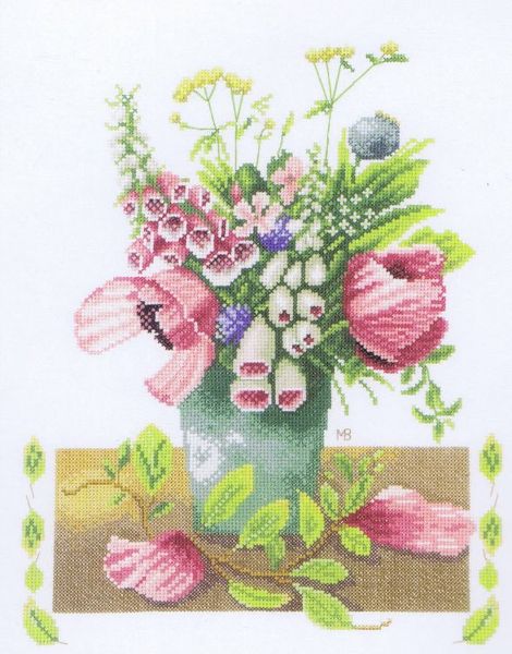 Summer Bouquet - cross stitch kit by Marjolein Bastin