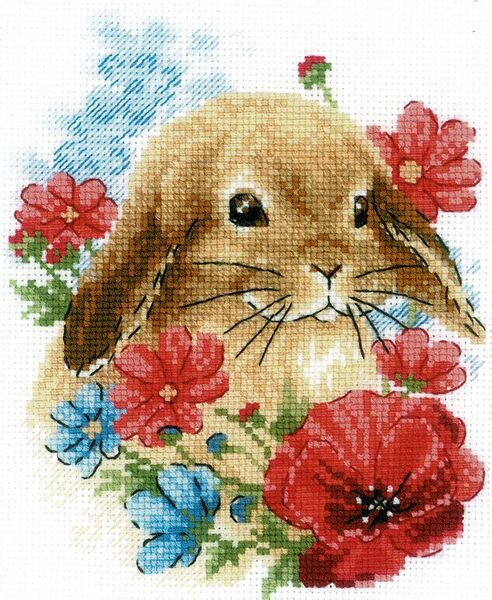 Bunny in Flowers