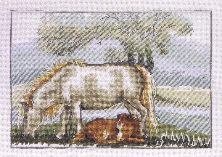 Spring - Horse with Foal
