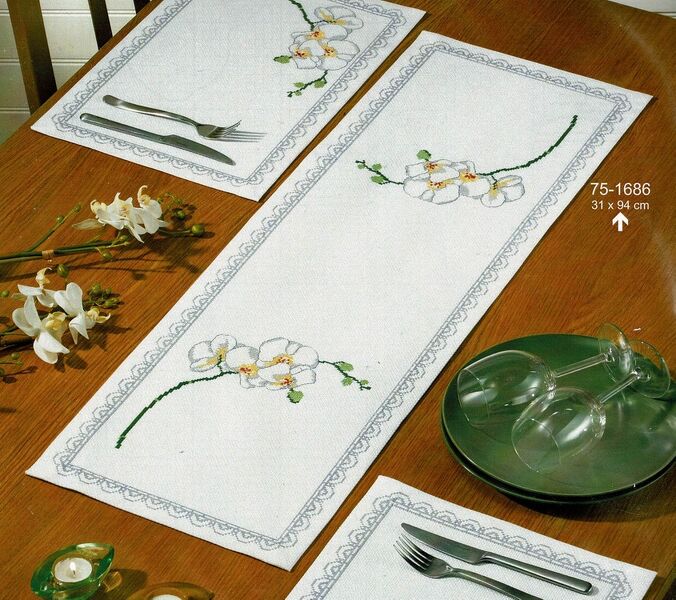 Orchid Table Runner