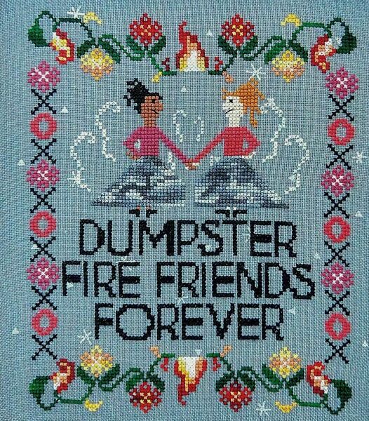 Dumpster Fire Friends Forever