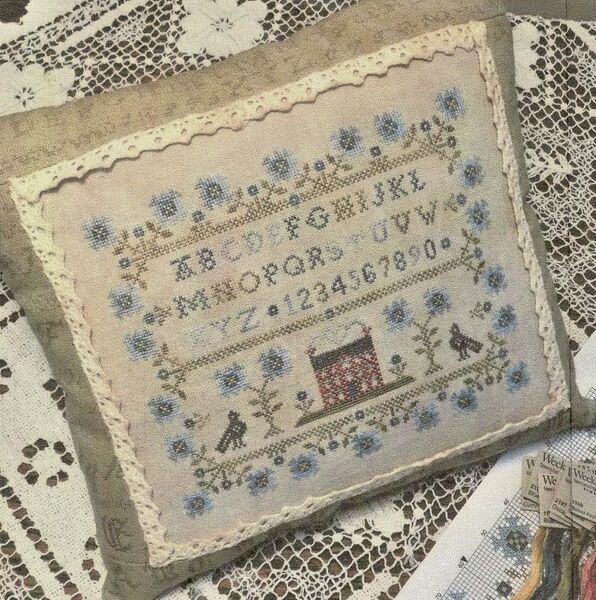 Blue Blooming Sampler