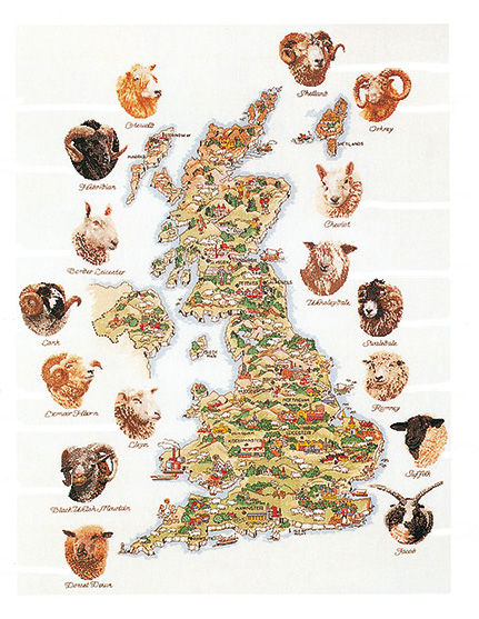 Sheep Map of Britain