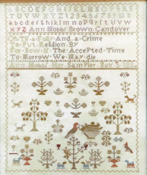 A Spring Sampler : Ann Hobbs 1834