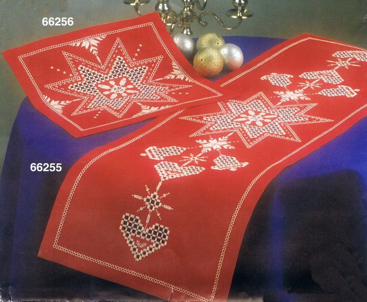 Christmas Table Mats with Stars and Snowflakes