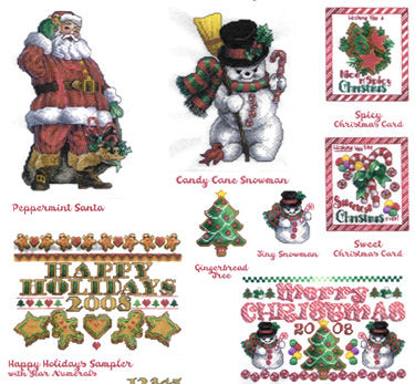 Santa Snowman Samplers & Cards