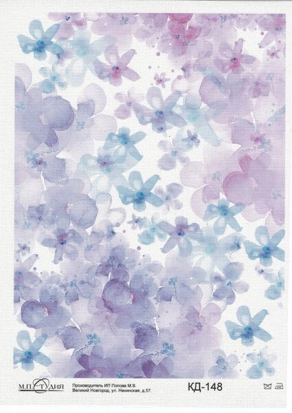 Designer 18 count Aida - Violets