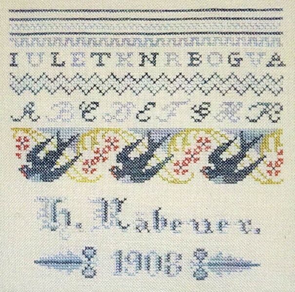 Hannah's Bluebird Sampler