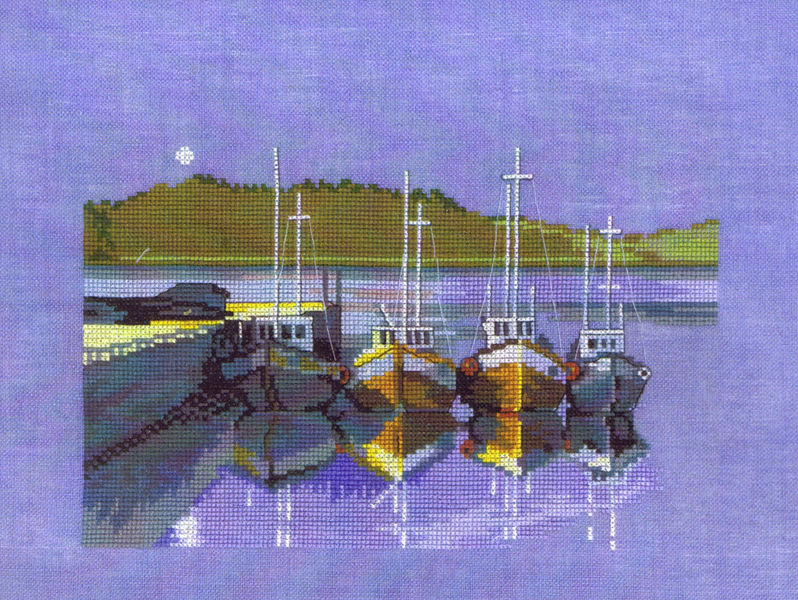 Moonlit Boats